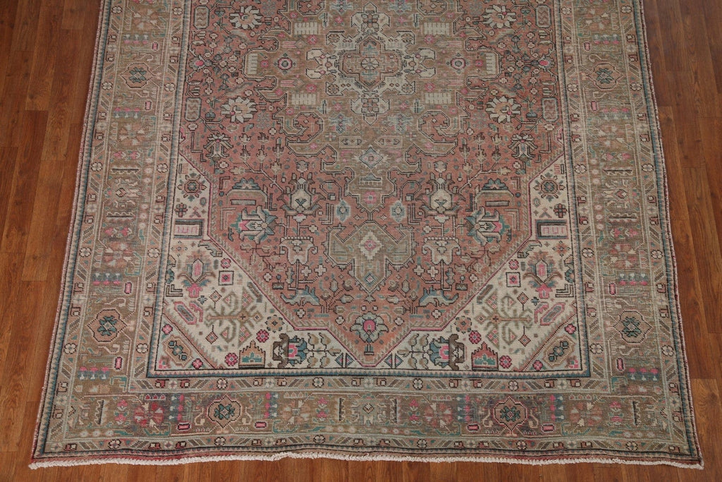 Geometric Tabriz Persian Area Rug 7x10