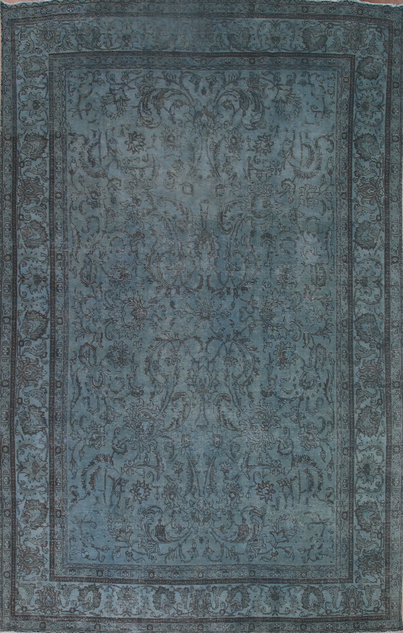 Handmade Blue Tabriz Persian Area Rug 9x13