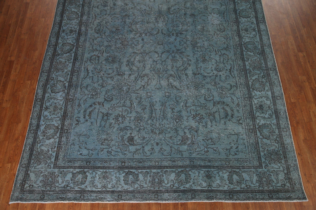 Handmade Blue Tabriz Persian Area Rug 9x13