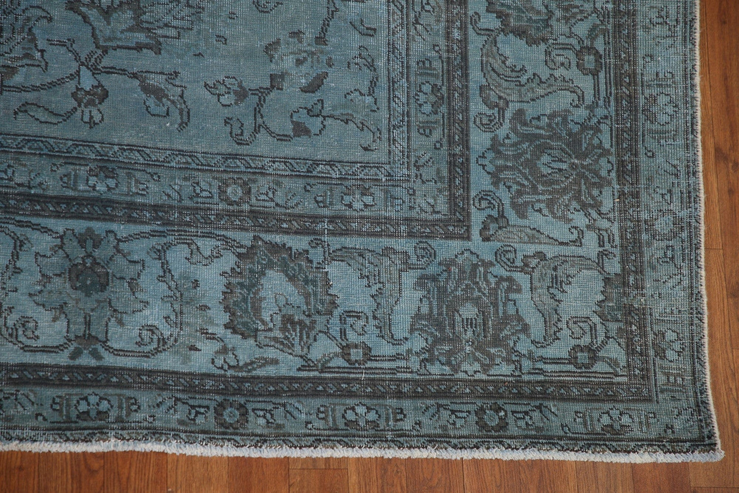 Handmade Blue Tabriz Persian Area Rug 9x13