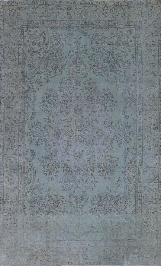 Distressed Tabriz Persian Area Rug 7x10