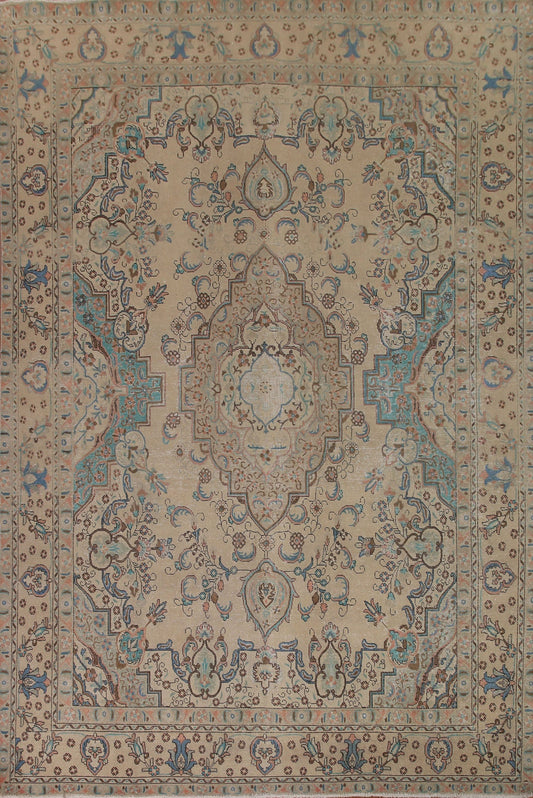 Vintage Tabriz Persian Area Rug 10x13