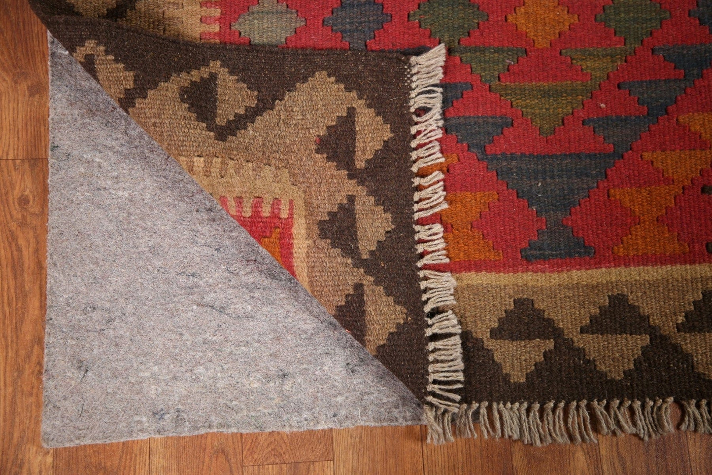 Reversible Wool Kilim Area Rug 3x5