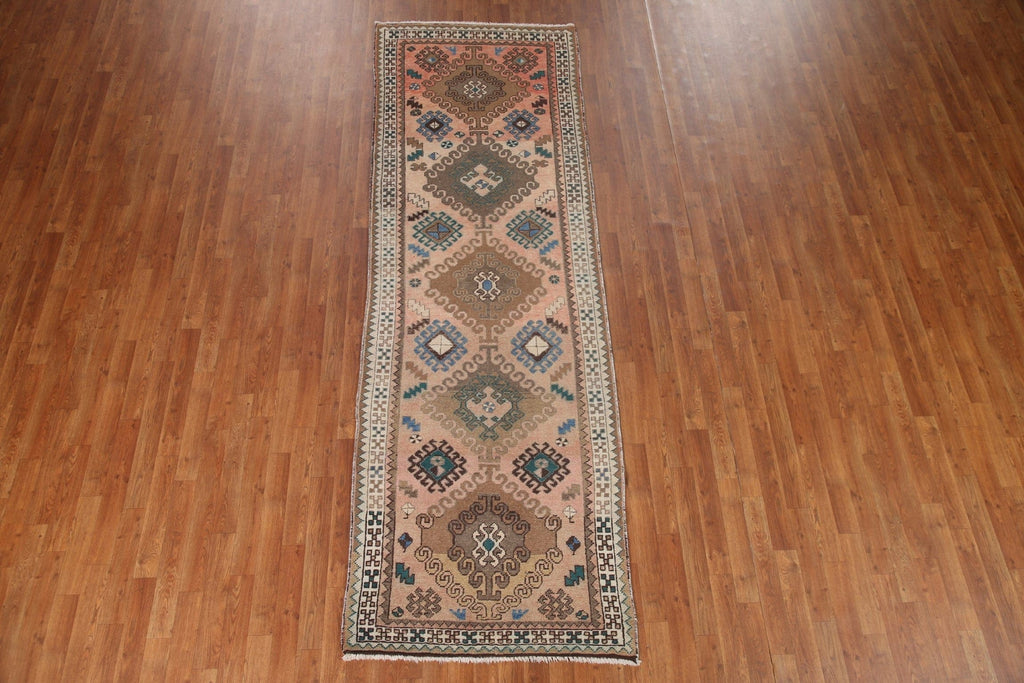 Geometric Ardebil Persian Runner Rug 3x10