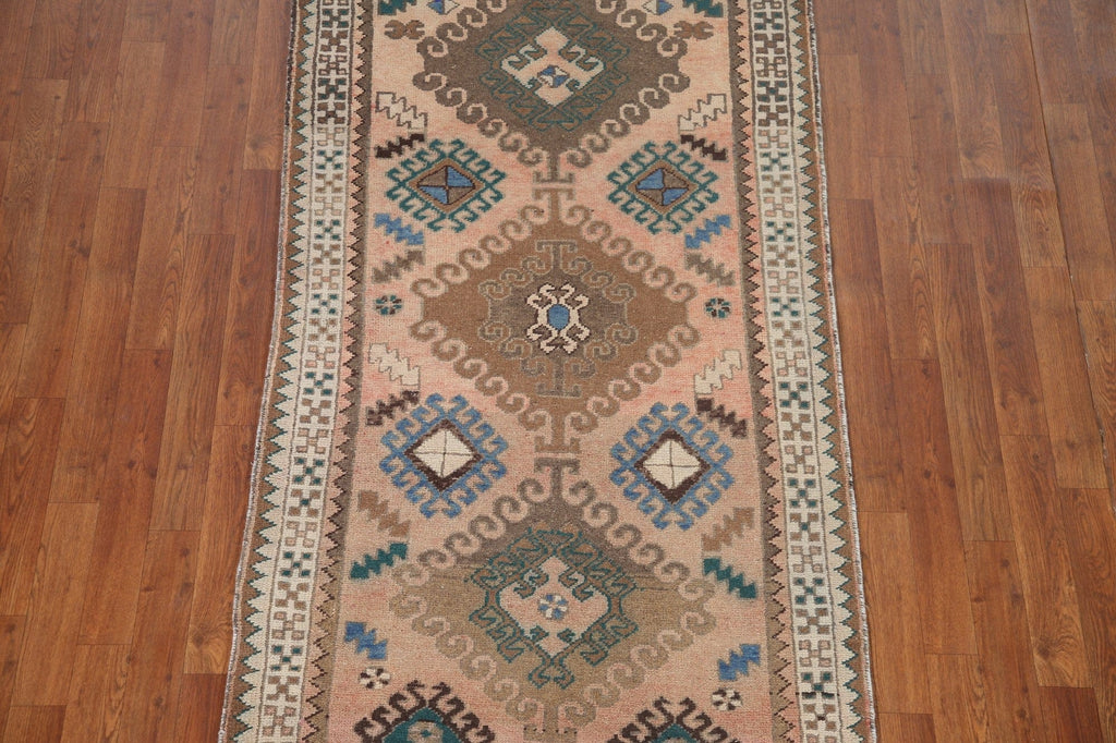 Geometric Ardebil Persian Runner Rug 3x10