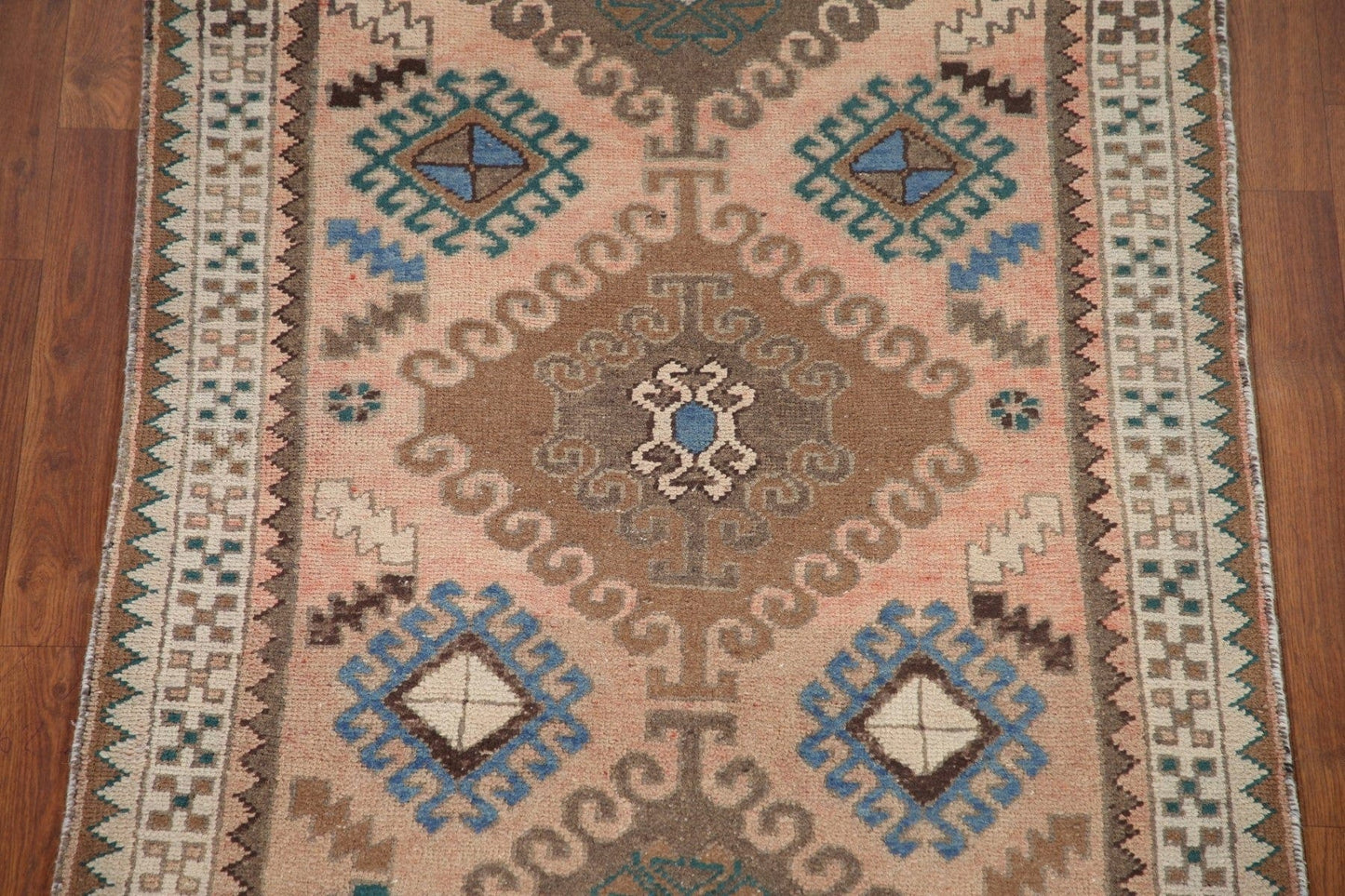 Geometric Ardebil Persian Runner Rug 3x10
