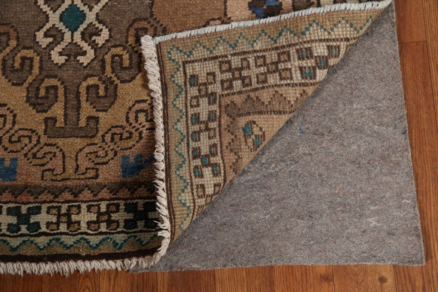 Geometric Ardebil Persian Runner Rug 3x10