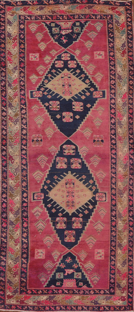 Pink Ardebil Persian Runner Rug 4x10