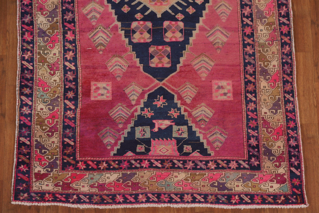 Pink Ardebil Persian Runner Rug 4x10