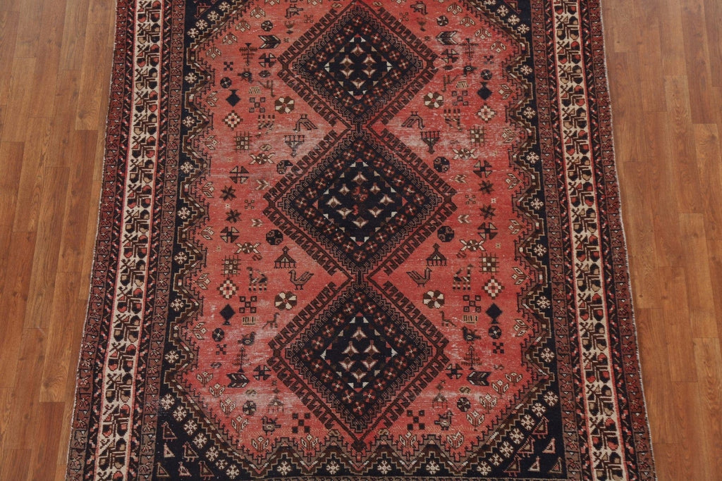 Antique Tribal Sirjan Persian Area Rug 6x8