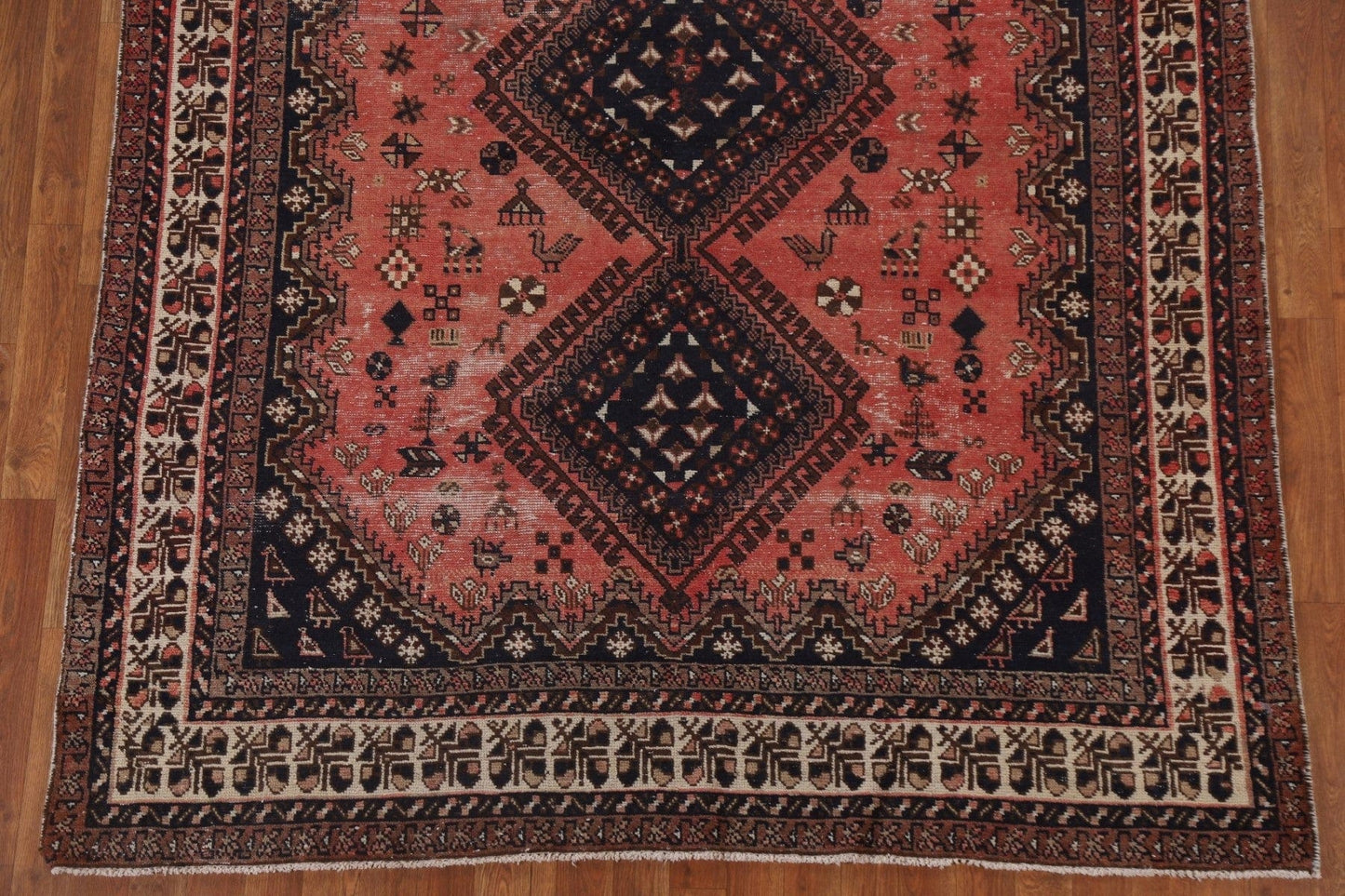 Antique Tribal Sirjan Persian Area Rug 6x8