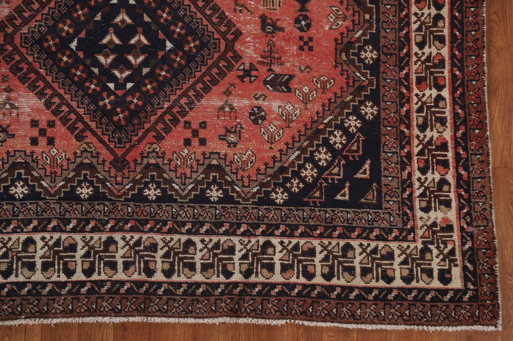 Antique Tribal Sirjan Persian Area Rug 6x8