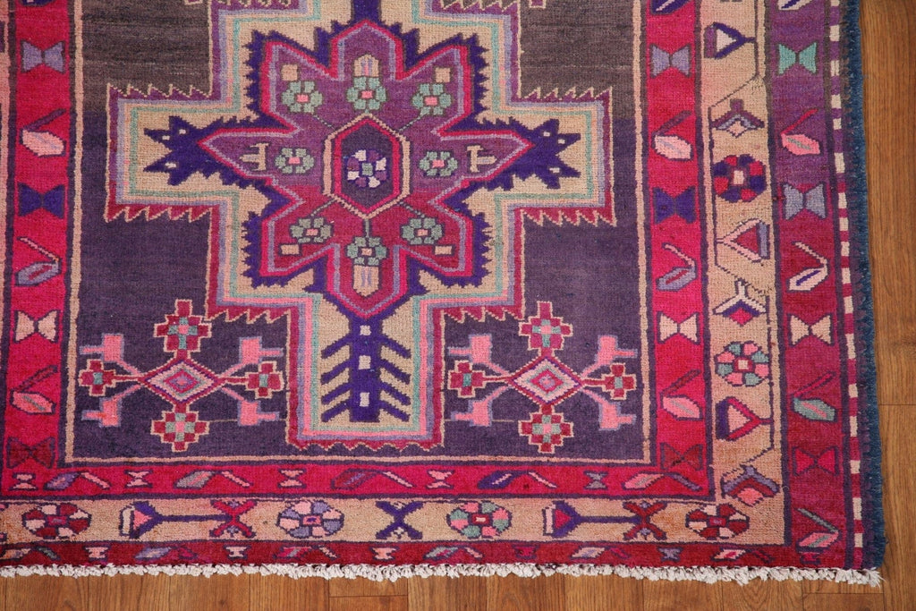 Vintage Meshkin Persian Runner Rug 4x11