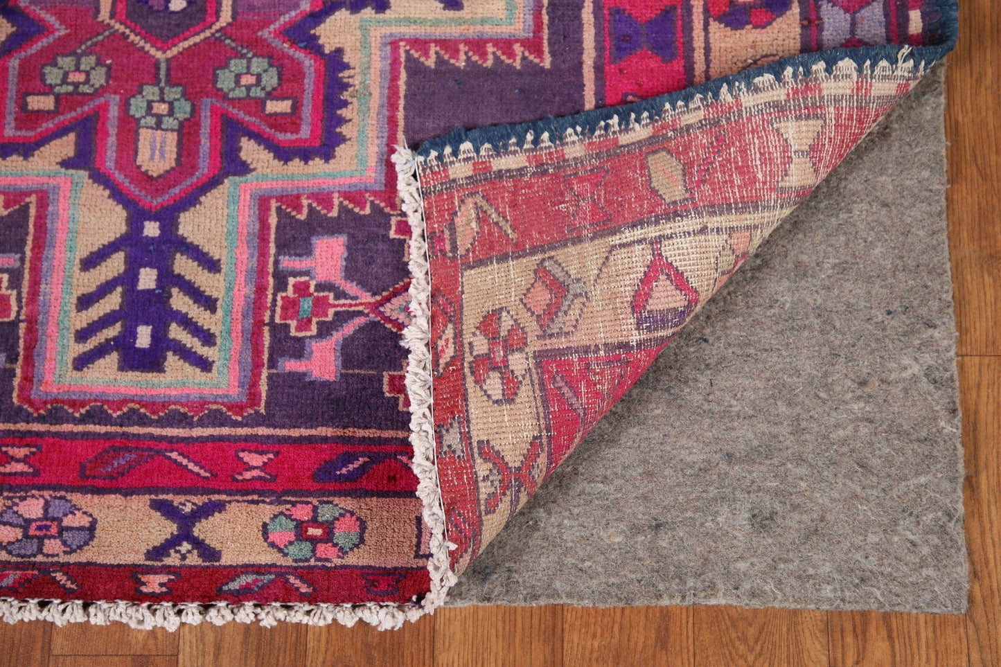 Vintage Meshkin Persian Runner Rug 4x11