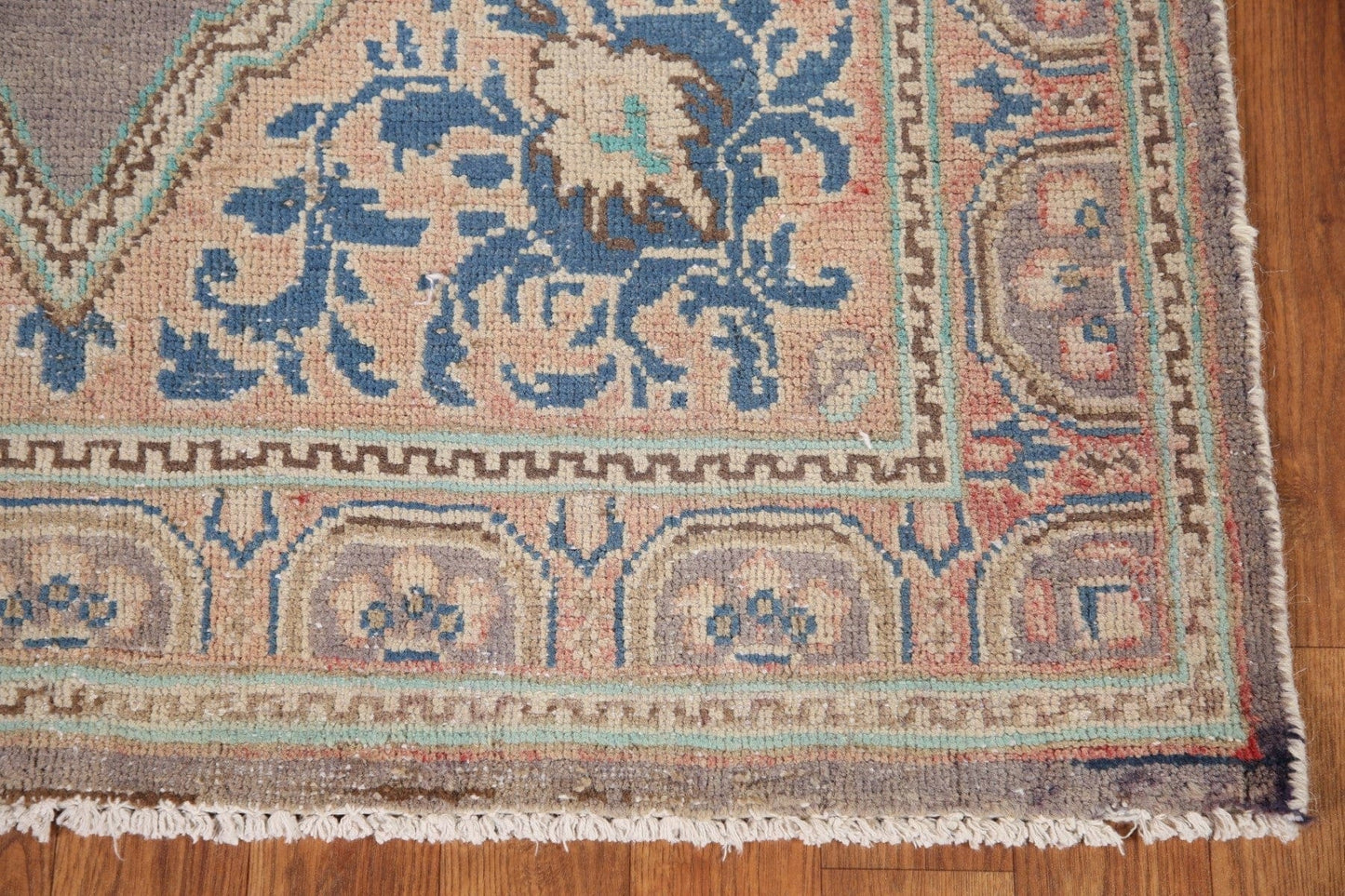 Vegetable Dye Mahal Persian Runner Rug 4x10