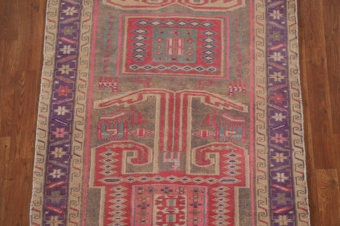 Vintage Ardebil Persian Runner Rug 4x10