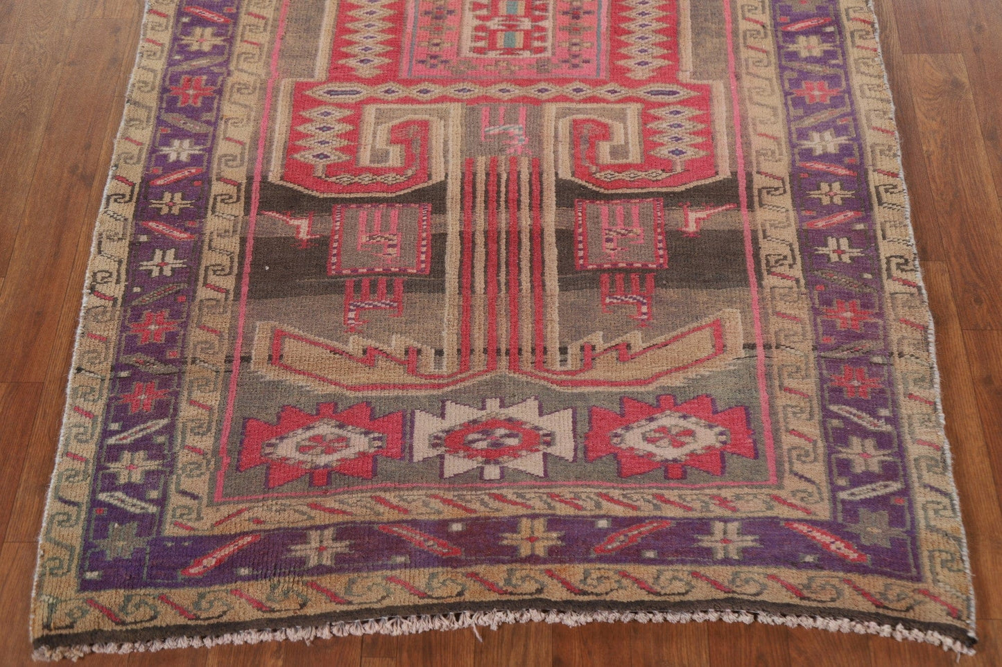 Vintage Ardebil Persian Runner Rug 4x10