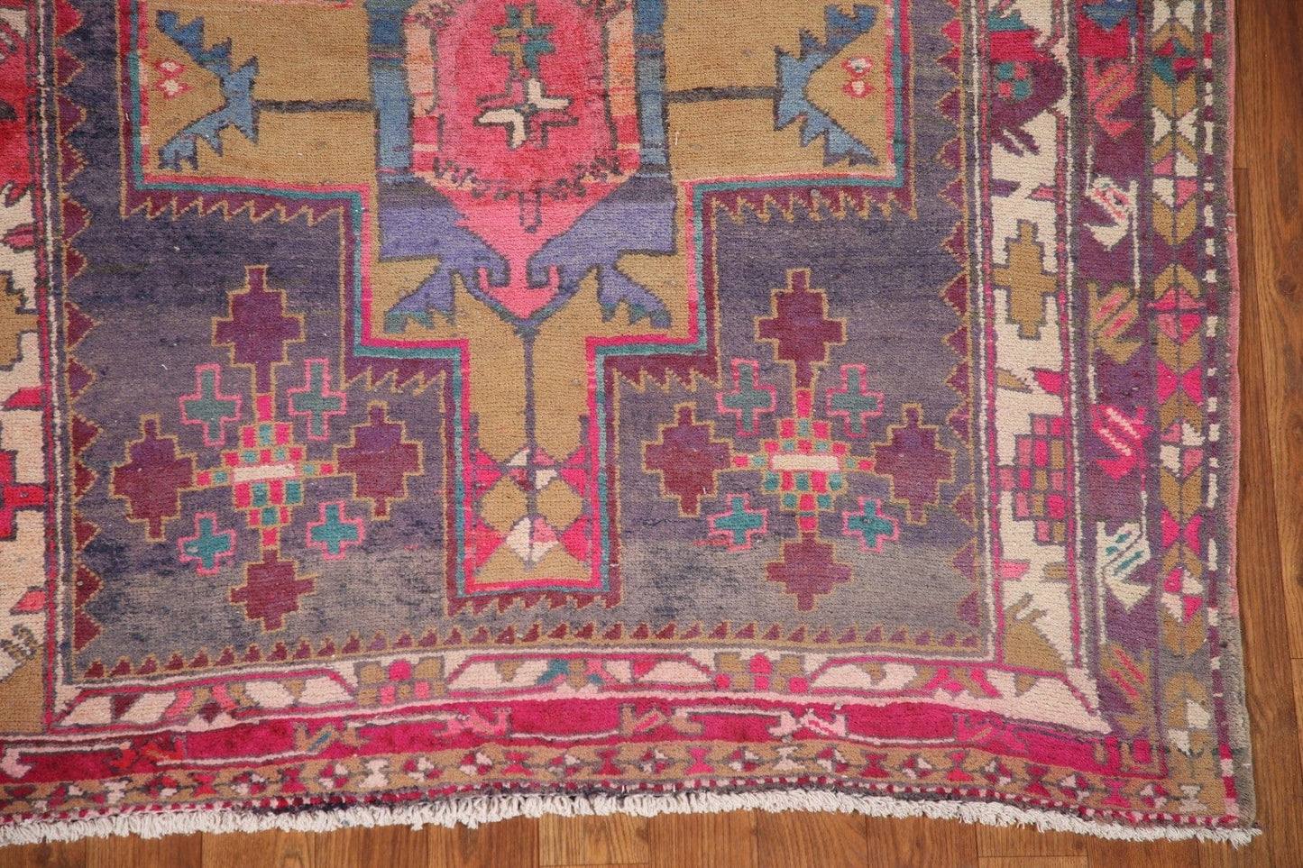 Geometric Ardebil Persian Runner Rug 4x10