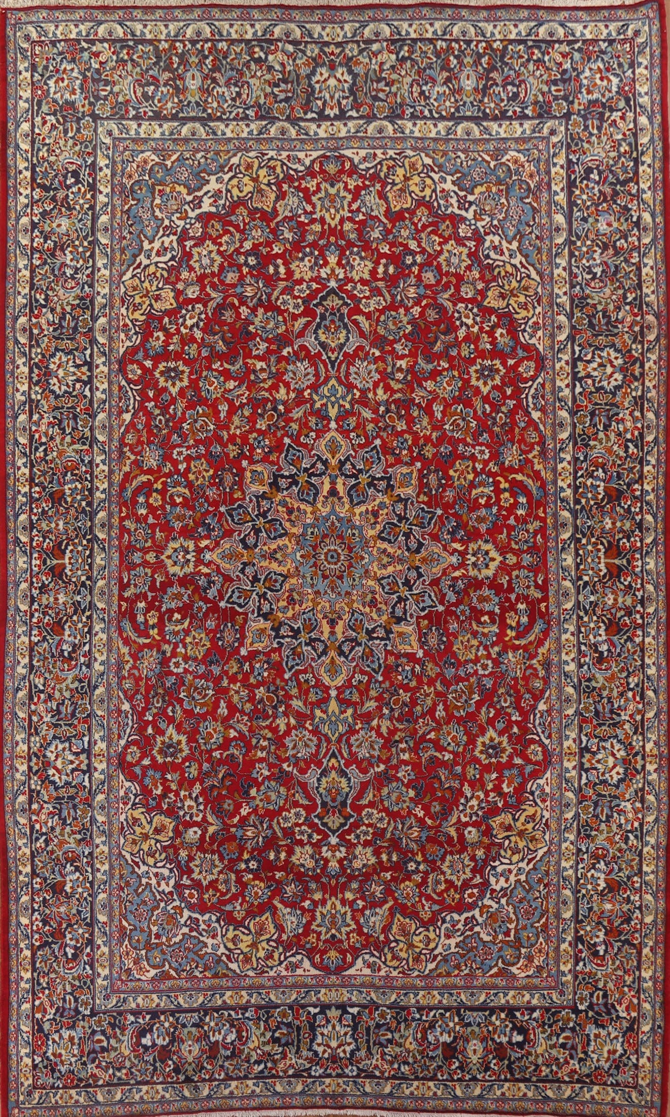 Floral Red Najafabad Persian Large Area Rug 10x14