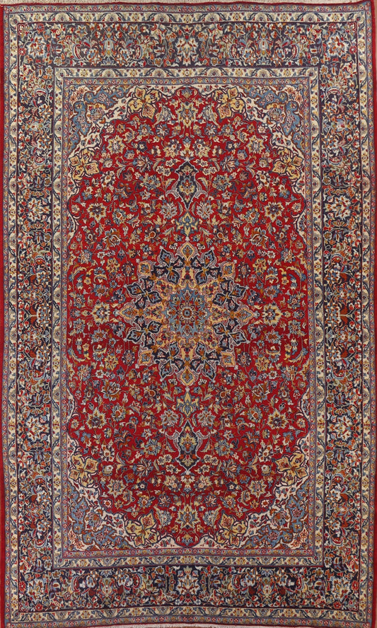 Floral Red Najafabad Persian Large Area Rug 10x14