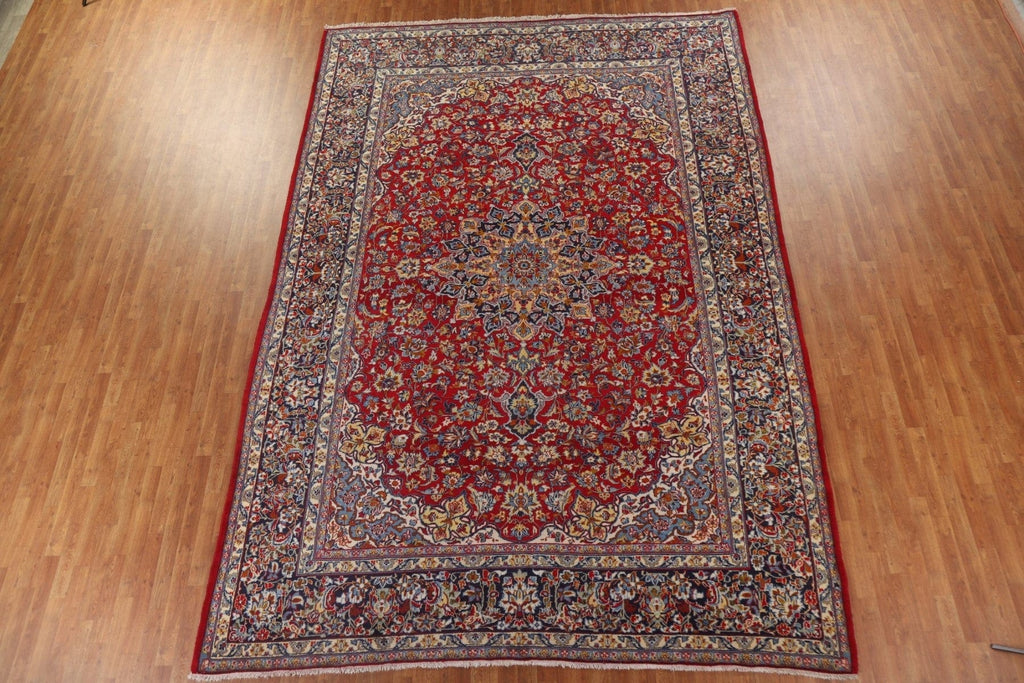 Floral Red Najafabad Persian Large Area Rug 10x14