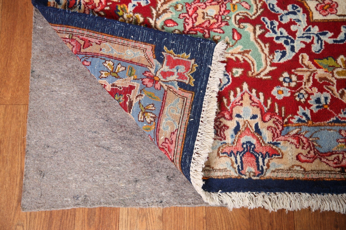 Vegetable Dye Blue Kerman Persian Area Rug 9x13