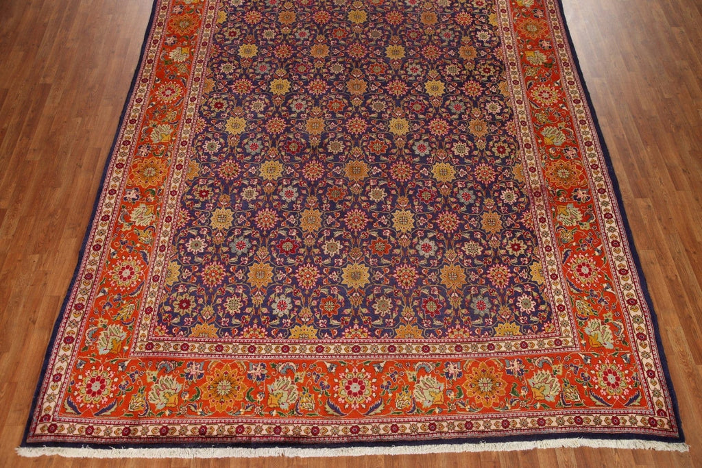 All-Over Floral Tabriz Persian Area Rug 10x13