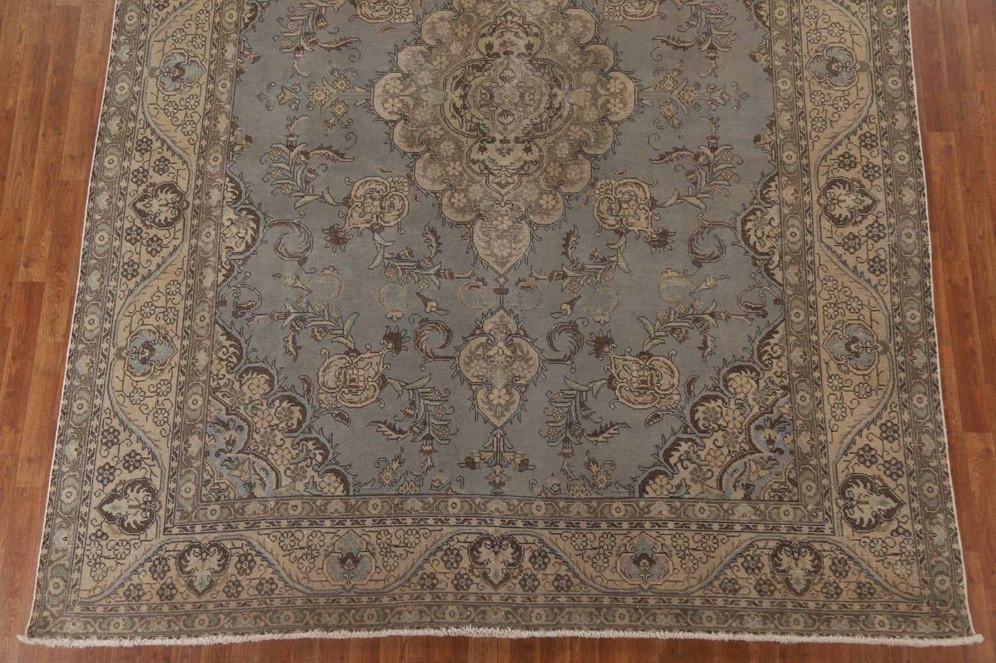 Traditional Gray Tabriz Persian Area Rug 9x12