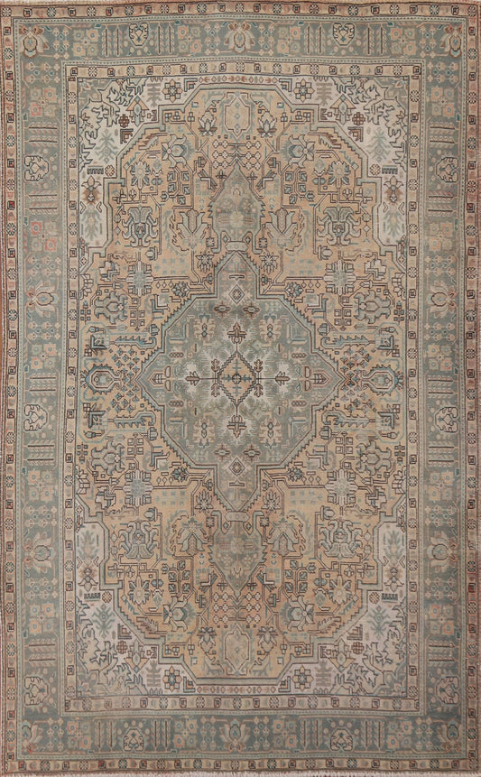 Geometric Tabriz Persian Area Rug 6x10