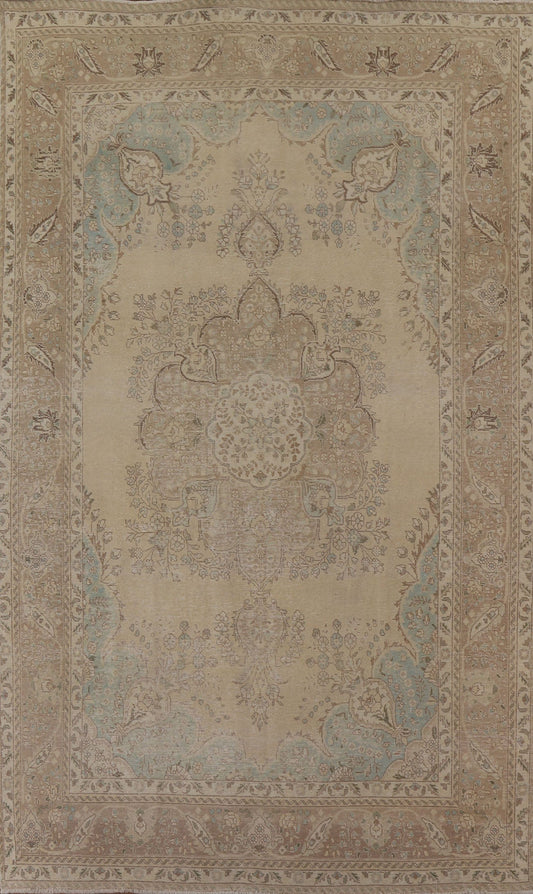 Distressed Tabriz Persian Area Rug 8x12