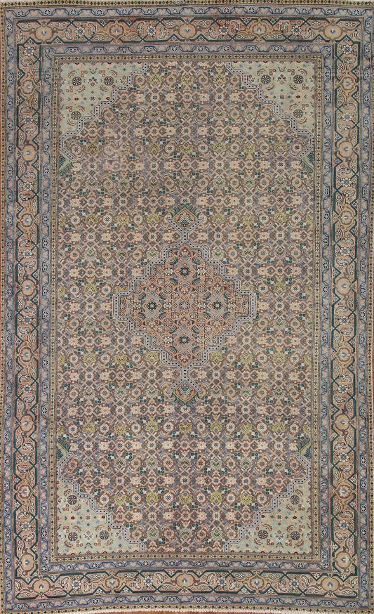 Geometric Tabriz Persian Area Rug 6x9