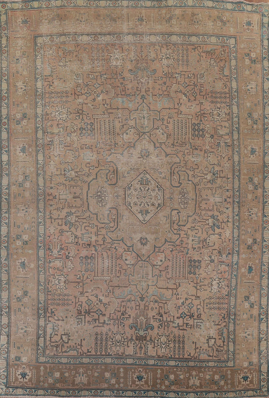 Distressed Tabriz Persian Area Rug 10x12