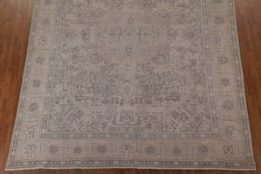 Distressed Tabriz Persian Area Rug 10x12