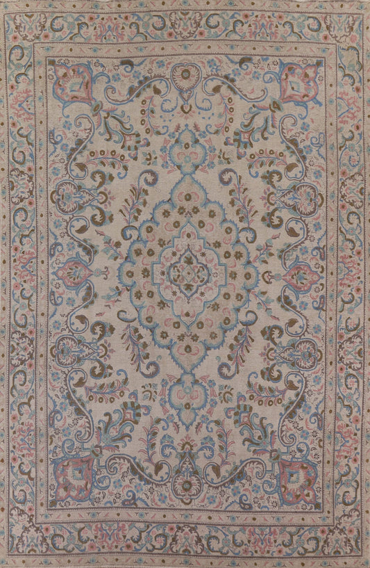 Vintage Tabriz Persian Area Rug 9x13