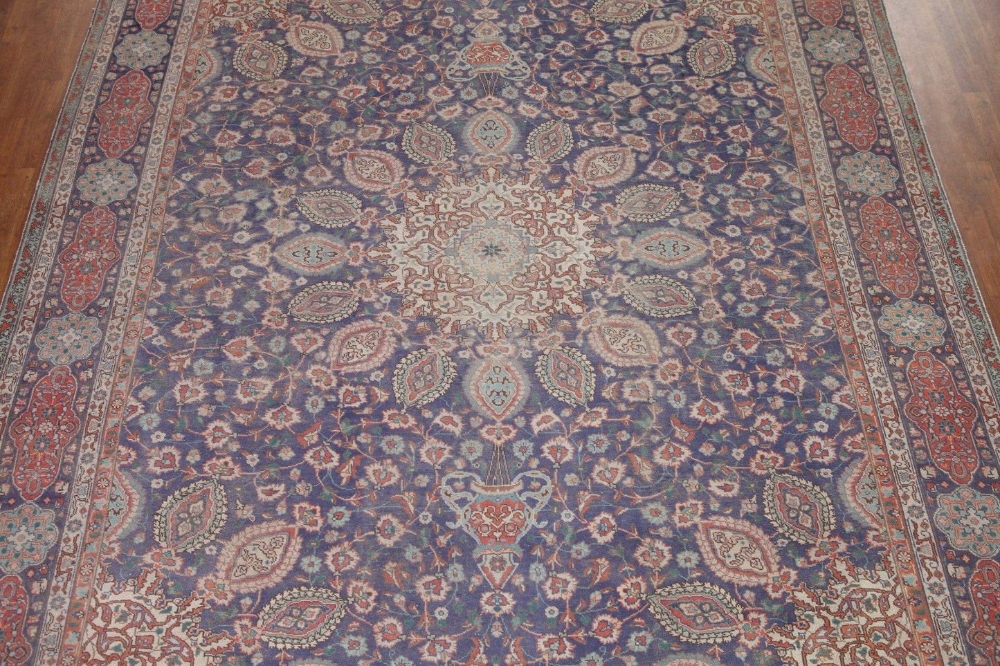 Hand-Knotted Wool Tabriz Persian Area Rug 10x13