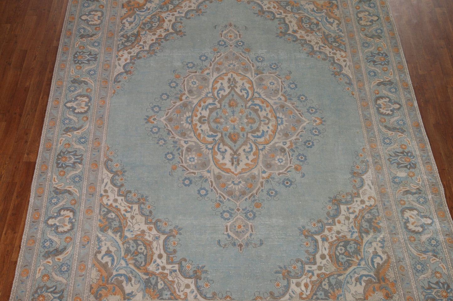 Light Blue Tabriz Persian Area Rug 8x11