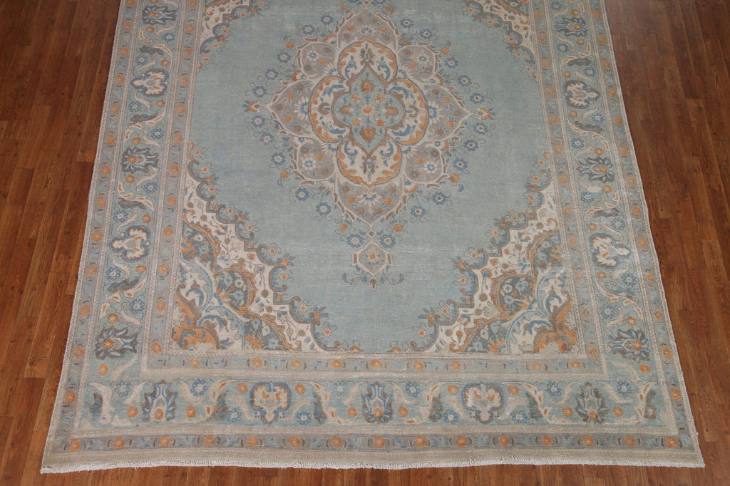 Light Blue Tabriz Persian Area Rug 8x11