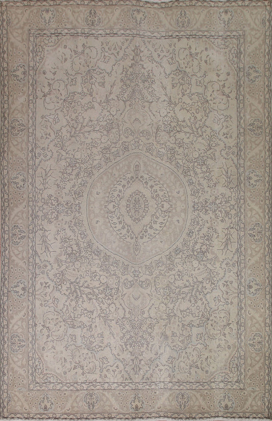 Distressed Tabriz Persian Area Rug 10x13