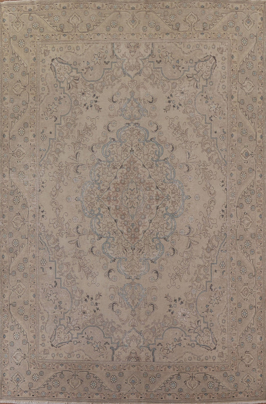 Distressed Tabriz Persian Area Rug 10x13