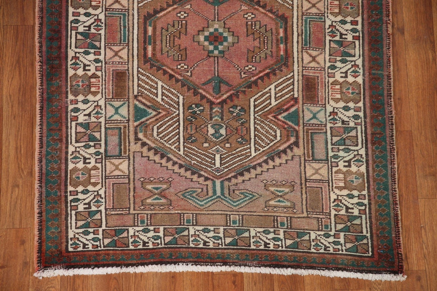 Geometric Ardebil Persian Runner Rug 3x11