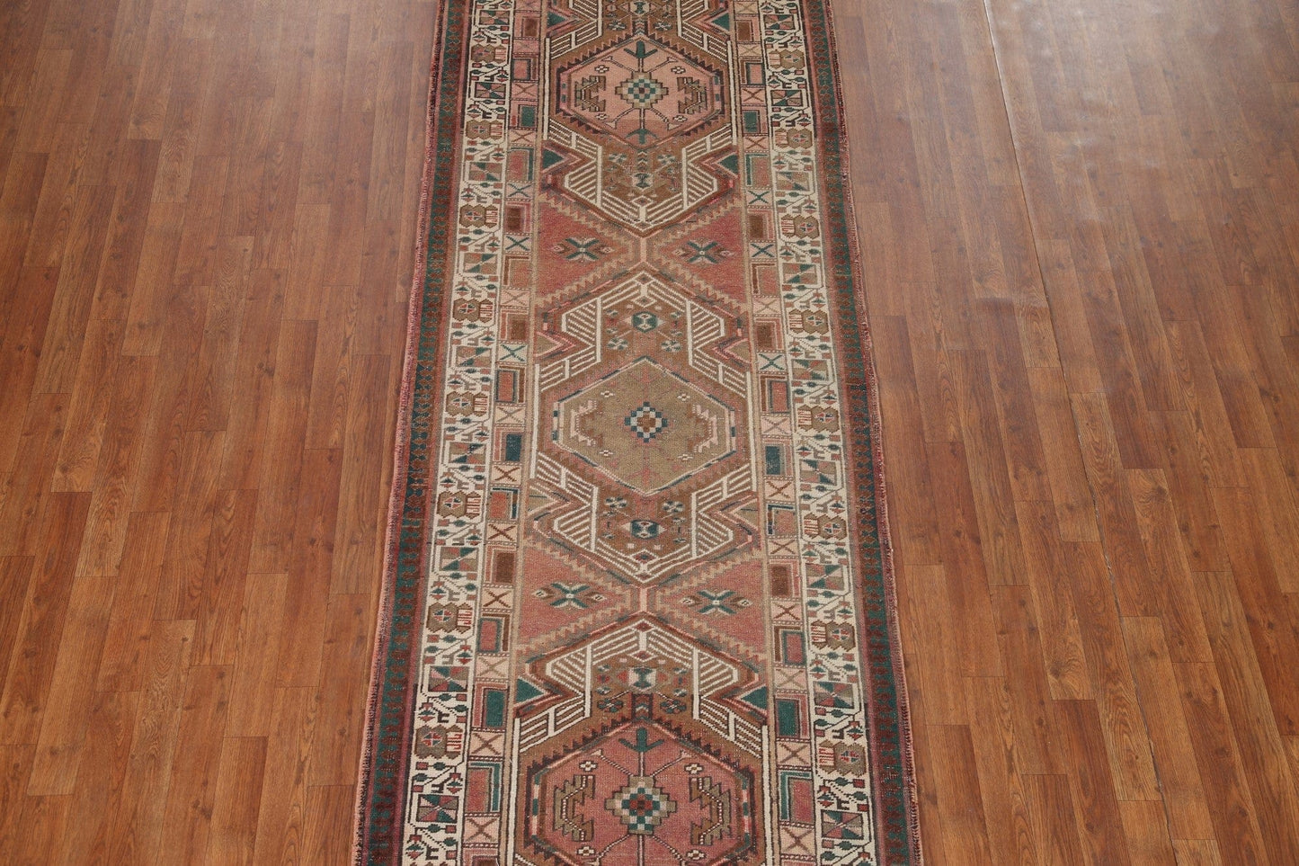 Geometric Ardebil Persian Runner Rug 3x11