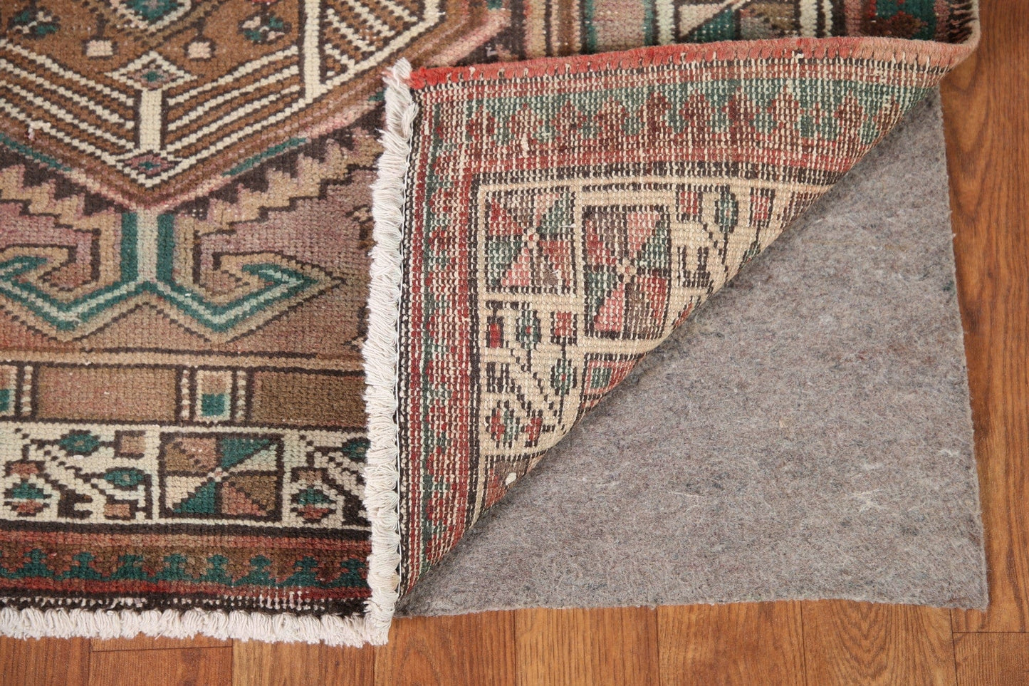 Geometric Ardebil Persian Runner Rug 3x11