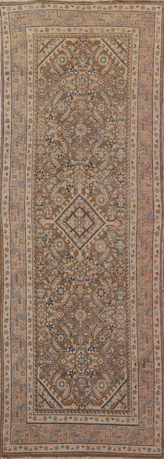 Antique Mahal Persian Runner Rug 3x11
