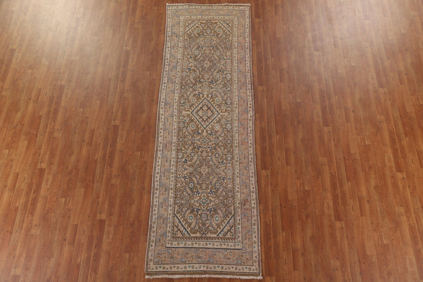 Antique Mahal Persian Runner Rug 3x11