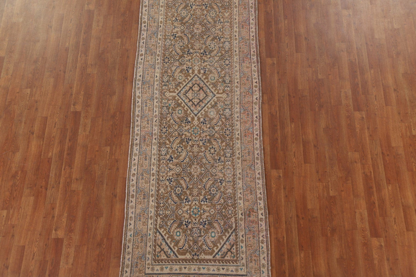 Antique Mahal Persian Runner Rug 3x11