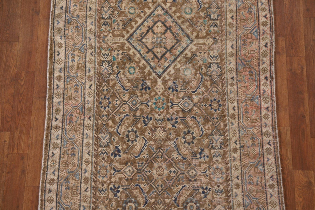 Antique Mahal Persian Runner Rug 3x11