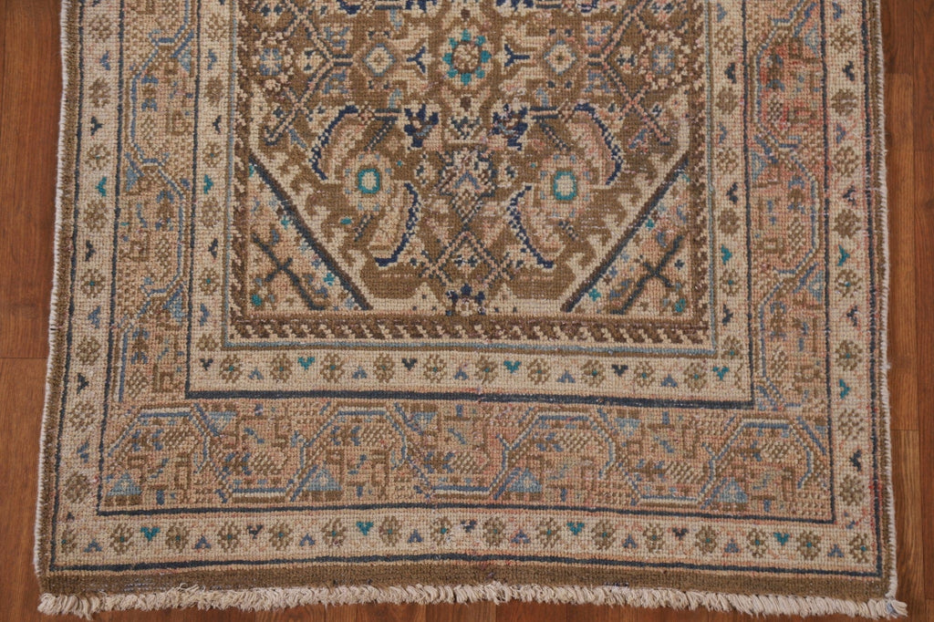 Antique Mahal Persian Runner Rug 3x11