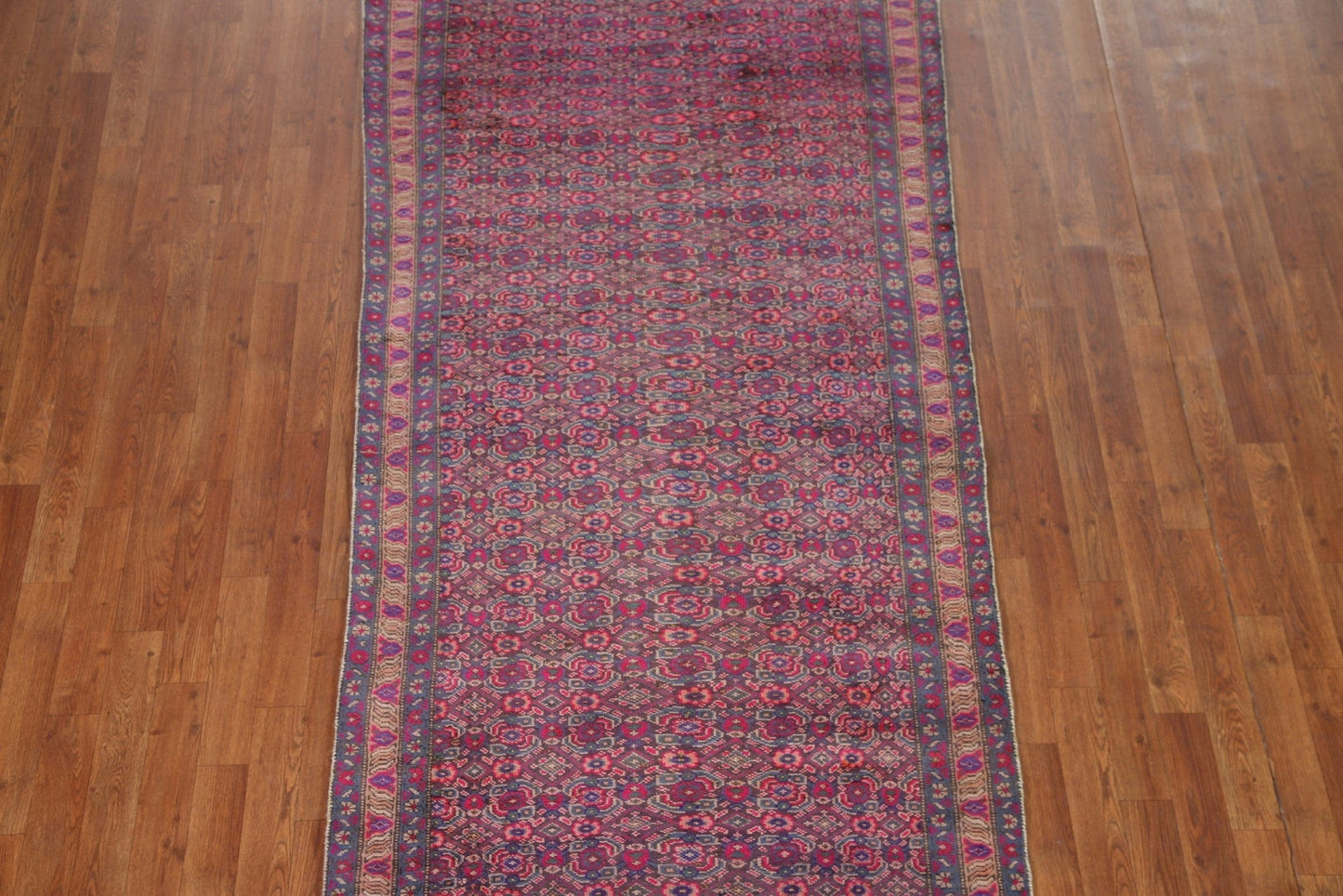 All-Over Ardebil Persian Runner Rug 4x9