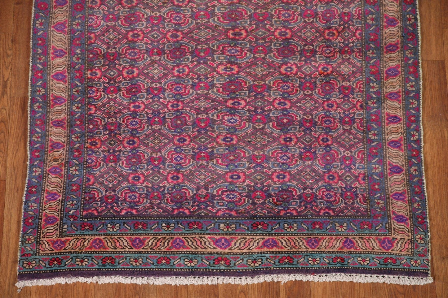 All-Over Ardebil Persian Runner Rug 4x9