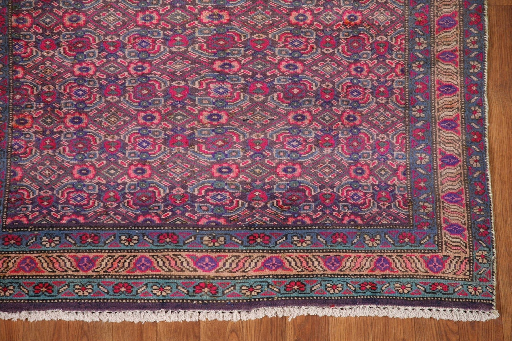 All-Over Ardebil Persian Runner Rug 4x9